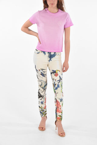 T-Shirt Girocollo in Cotone Tie Dye