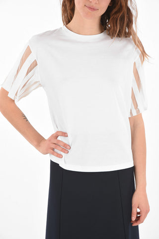 T-shirt with Mesh Sleeves