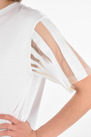 T-shirt with Mesh Sleeves
