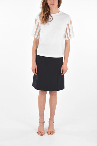 T-shirt with Mesh Sleeves