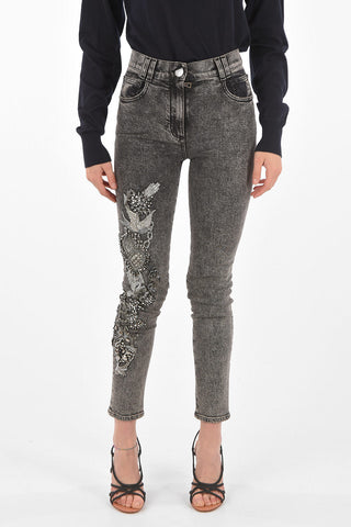 Jewel Detail Skinny Fit Denims