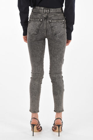 Jewel Detail Skinny Fit Denims