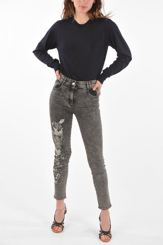 Jewel Detail Skinny Fit Denims
