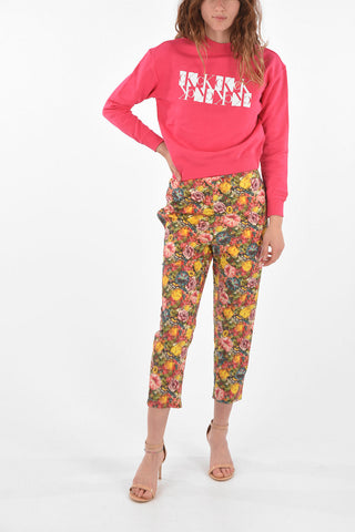 pantaloni capri fantasia floreale