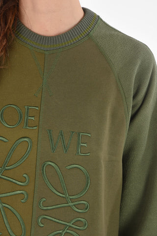 Crew Neck ANAGRAM Cotton Sweatshirt