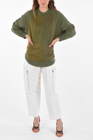 Crew Neck ANAGRAM Cotton Sweatshirt
