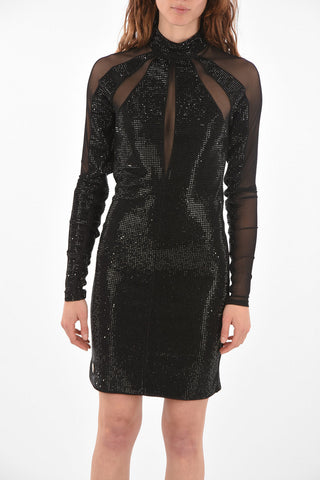 Mesh Detail CRYSTAL Dress