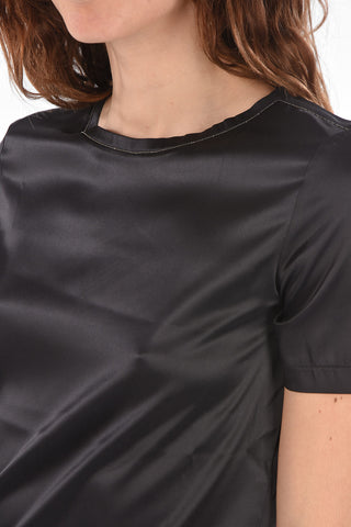 Satin T-shirt with Jewel Profile