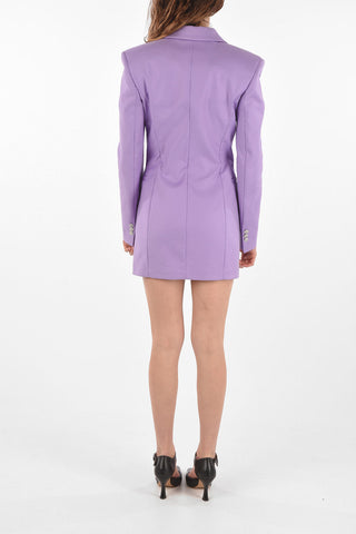 Double-breasted Jewel Button Blazer Dress