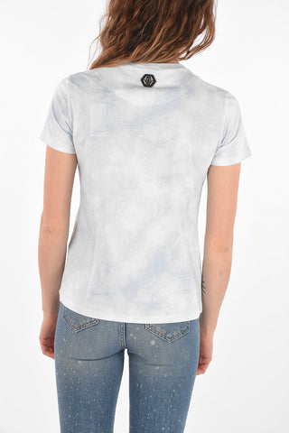 T-shirt Tie Dye BEVERLY HILLS con Applicazioni Gioiello