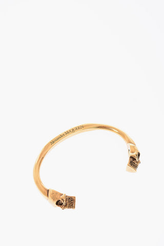Bracciale Twin Skull in ottone