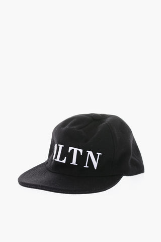 GARAVANI VLNT wool cap with leather details