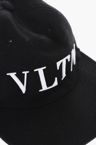 GARAVANI VLNT wool cap with leather details