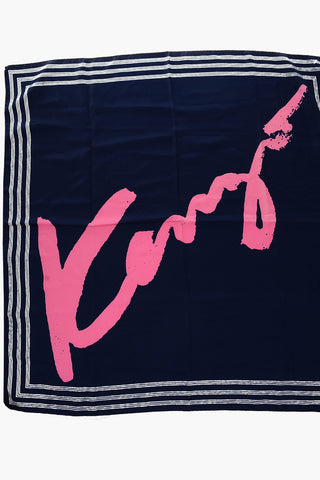 Foulard in seta con stampa