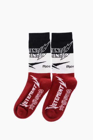 REEBOK embroidered long socks