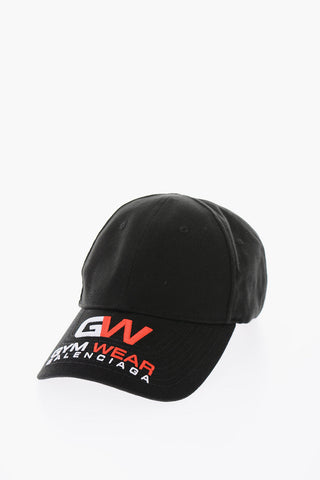 cotton gym cap with embroiderey embossed logo