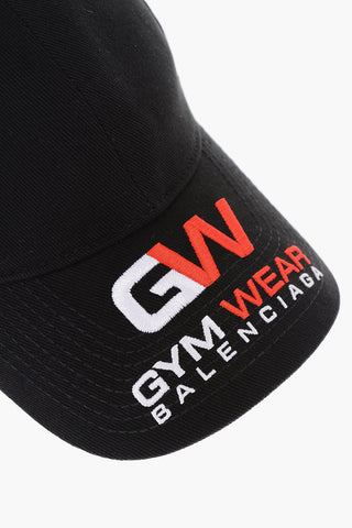 cotton gym cap with embroiderey embossed logo