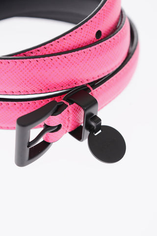 15mm saffiano leather belt