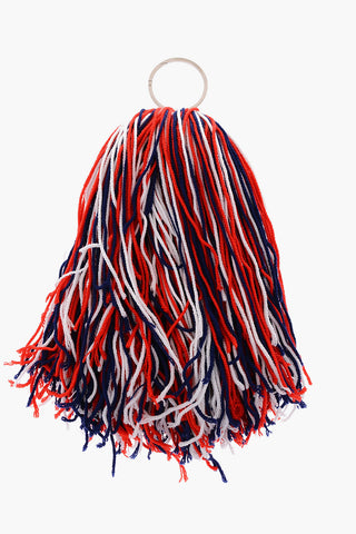 205W39NYC multicolor pom pom