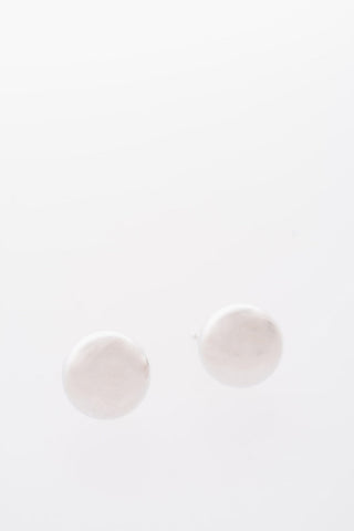 silver sphere earrings