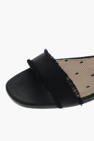 Lace-up Silk Sandals