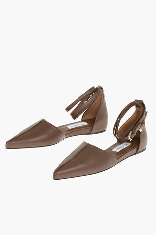Leather KAYLA Sandals with Double Belt