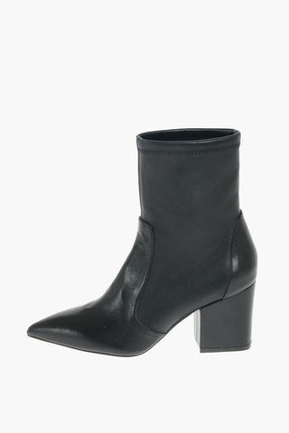 Soft Leather VERNELL 75 Ankle Booties with Pointed Toe 7,5 cm