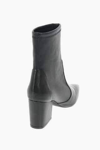 Soft Leather VERNELL 75 Ankle Booties with Pointed Toe 7,5 cm