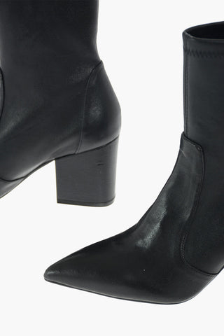 Soft Leather VERNELL 75 Ankle Booties with Pointed Toe 7,5 cm