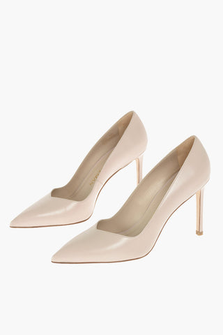Leather ANNY Pumps with V-shaped vamp 10 cm
