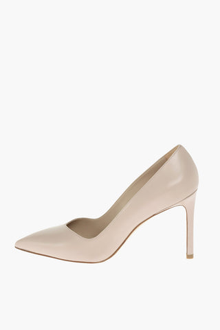 Leather ANNY Pumps with V-shaped vamp 10 cm