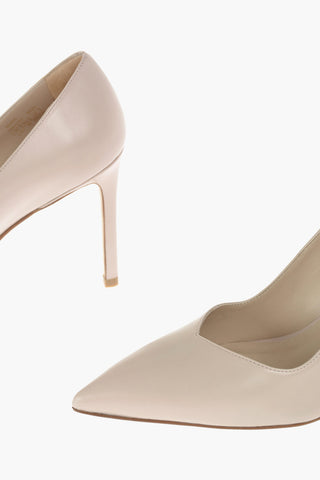 Leather ANNY Pumps with V-shaped vamp 10 cm