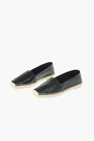 Espadrillas ELI in Pelle con Logo in Rilievo 2,5 cm