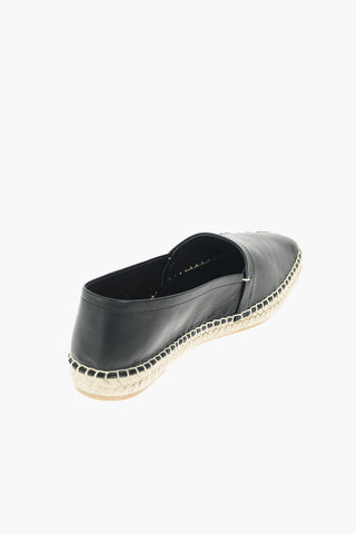 Espadrillas ELI in Pelle con Logo in Rilievo 2,5 cm