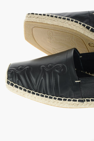 Espadrillas ELI in Pelle con Logo in Rilievo 2,5 cm