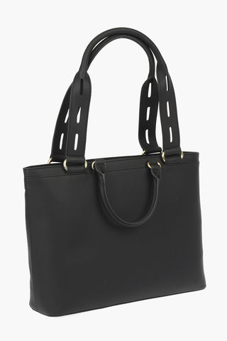 LOVE Perforated faux leather tote bag