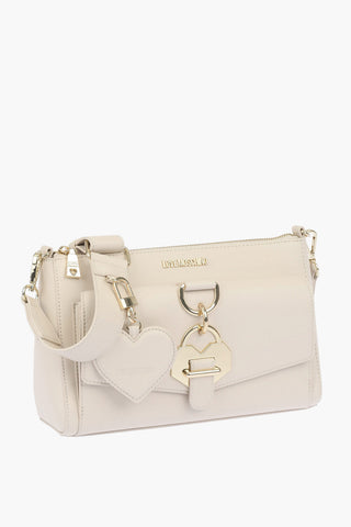 LOVE borsa a tracolla in ecopelle con pendente a cuore e maxi tasca frontale