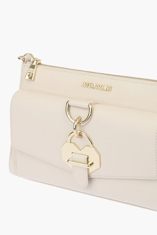 LOVE borsa a tracolla in ecopelle con pendente a cuore e maxi tasca frontale
