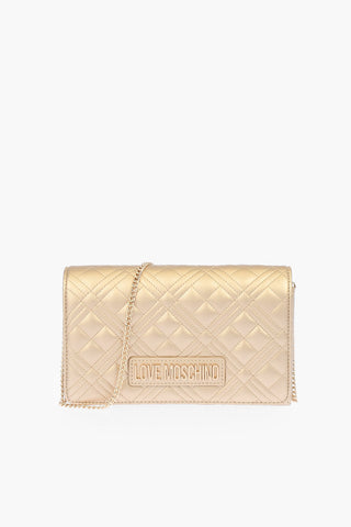 LOVE quilted Faux leather Shoulder bag