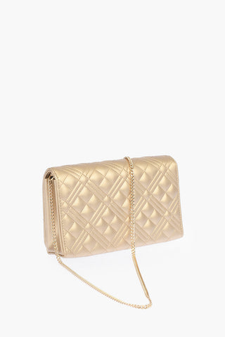 LOVE quilted Faux leather Shoulder bag