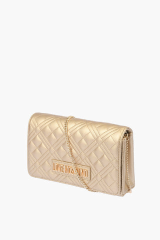 LOVE quilted Faux leather Shoulder bag