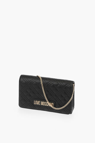 LOVE borsa a spalla trapuntata in ecopelle