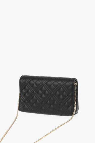 LOVE borsa a spalla trapuntata in ecopelle