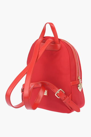 LOVE faux leather details backpack with golden logo