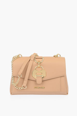 LOVE borsa in ecopelle con tracolla a catena