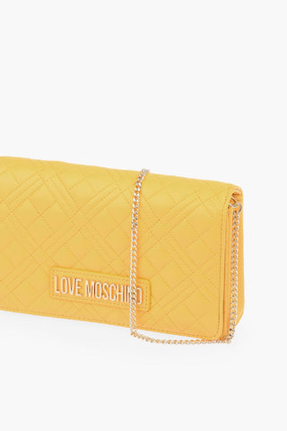 LOVE quilted Faux leather Shoulder bag 