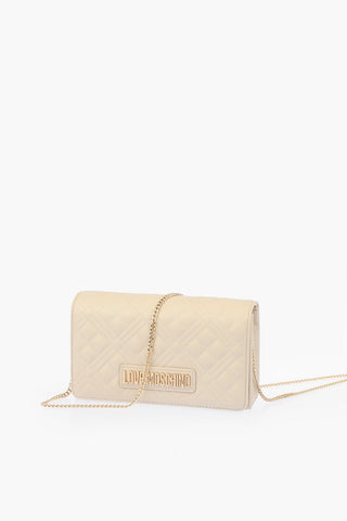 LOVE quilted Faux leather Shoulder bag