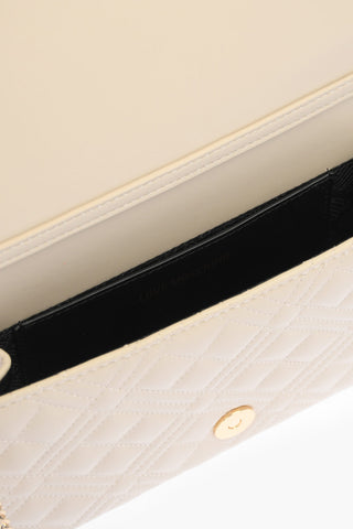 LOVE quilted Faux leather Shoulder bag