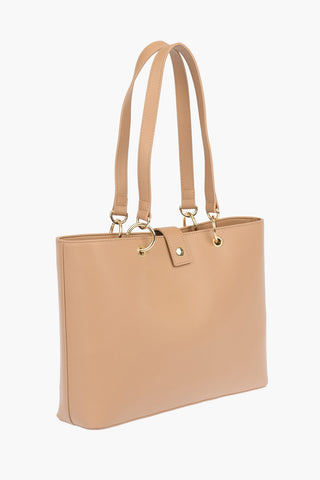 LOVE faux leather Tote bag with double handle