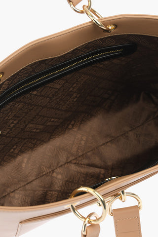 LOVE faux leather Tote bag with double handle